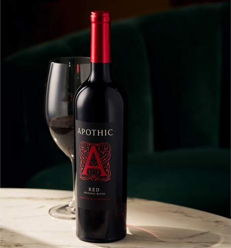 Apothic Red and Wine Glass
