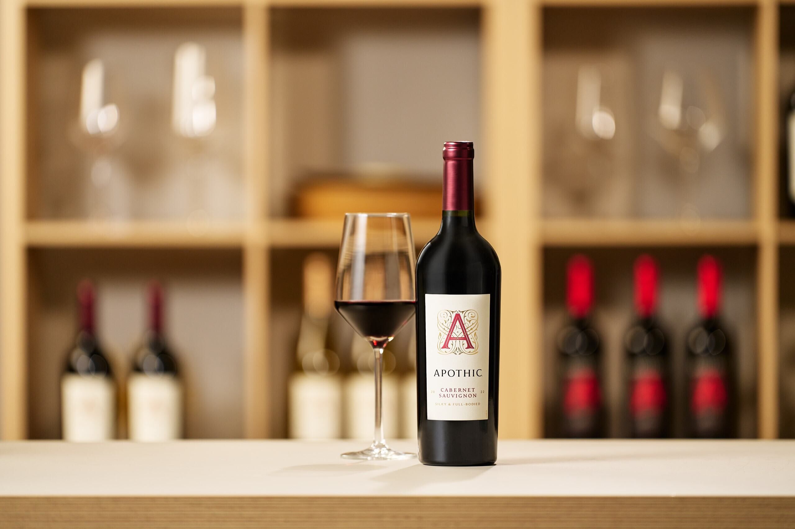 Apothic Cabernet in center of table image