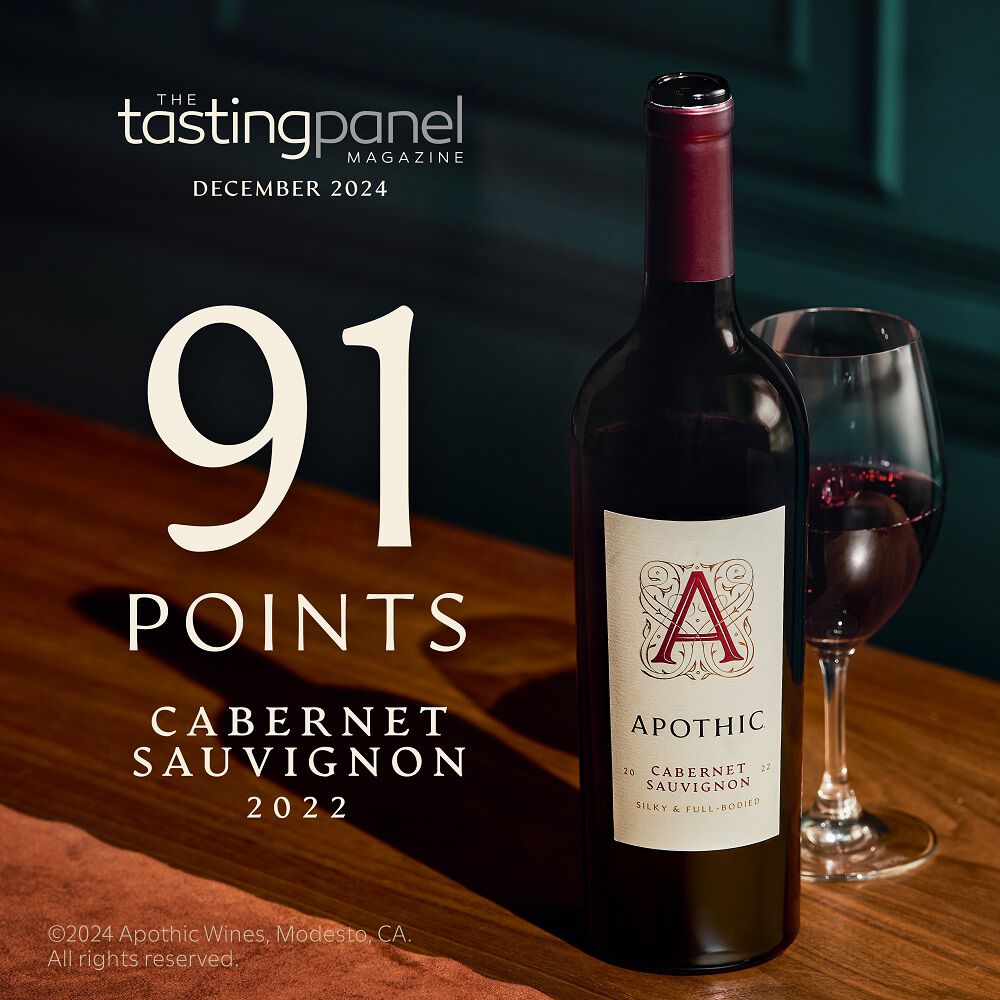 Apothic Cabernet on sideboard image