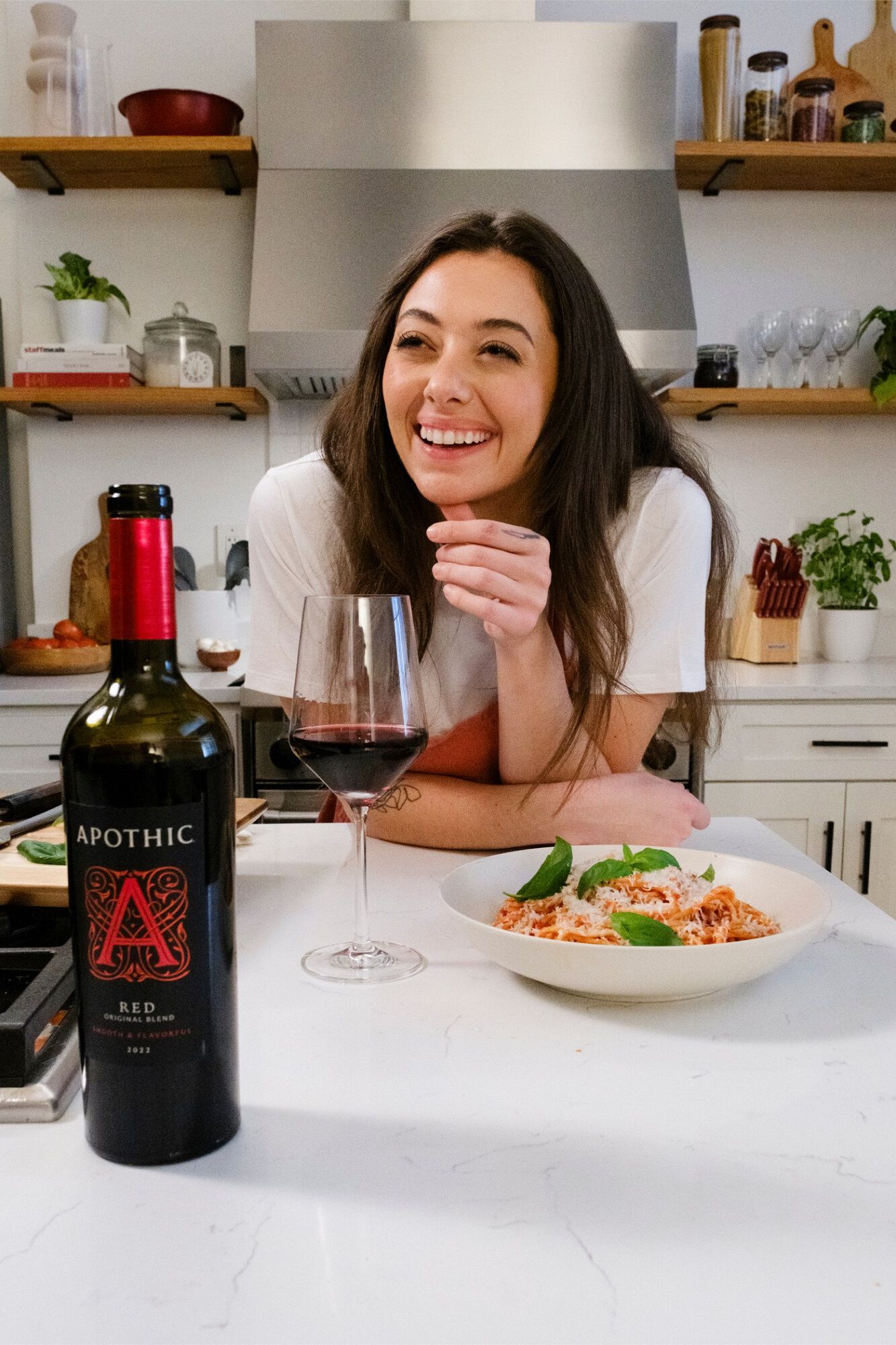 Chef Olivia Tiedemann and Spaghetti Pomodoro